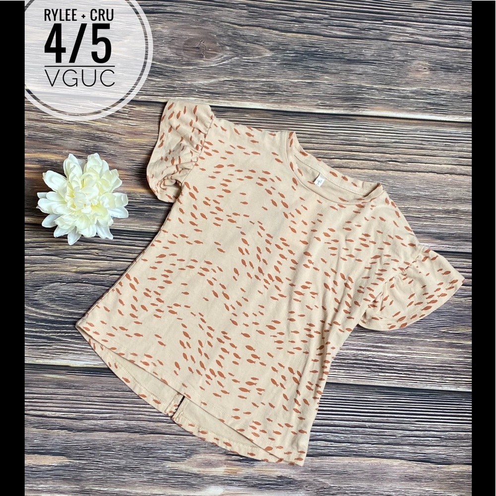Rylee and Cru flutter sleeve fish top